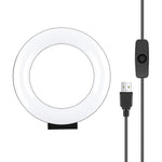 Luce anello LED 4.7" USB luce bianca per selfie video