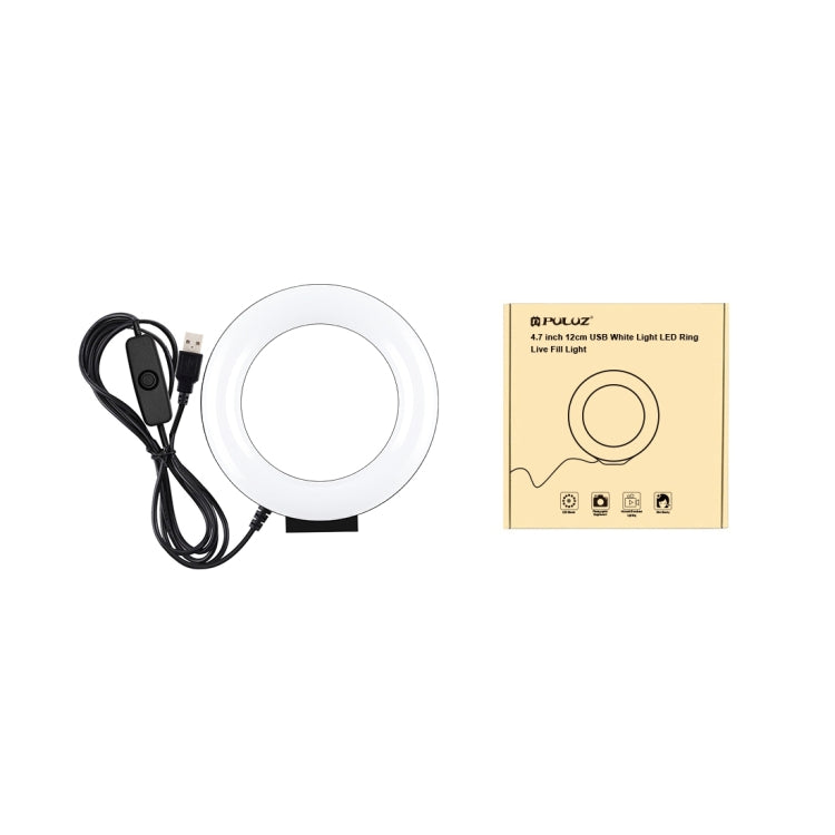 Luce anello LED 4.7" USB luce bianca per selfie video