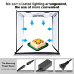 PULUZ Photo Studio Light Box Tenda portatile 60 x 60 x 60 cm LED 5500K Luce bianca dimmerabile Mini 36W Kit tenda da studio fotografico con 6 fondali rimovibili (Nero Arancione Bianco Verde Blu Rosso), 60cm Box(US), 60cm Box(UK), 60cm Box(EU)          ...