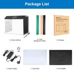 PULUZ Photo Studio Light Box Kit portatile per tende da studio fotografico cubico da 60 x 40 cm con 6 fondali colorati, 60 x 40cm (UK), 60 x 40cm (EU), 60 x 40cm (AU), 60 x 40cm (US)