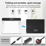 PULUZ Photo Studio Light Box Kit portatile per tende da studio fotografico cubico da 60 x 40 cm con 6 fondali colorati, 60 x 40cm (UK), 60 x 40cm (EU), 60 x 40cm (AU), 60 x 40cm (US)