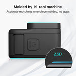 PULUZ per GoPro Hero12 Nero/11 Nero/10 Nero/9 Obiettivo Nero + Display LCD Pellicola in vetro temperato 9H 2.5D, For GoPro HERO9 Black