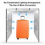 PULUZ 80 cm pieghevole portatile 80 W 9050LM luce bianca illuminazione fotografica studio di ripresa tenda kit con 3 colori (nero, bianco, arancione) fondali, 80cm Box(US), 80cm Box(EU), 80cm Box(AU), 80cm Box(UK)