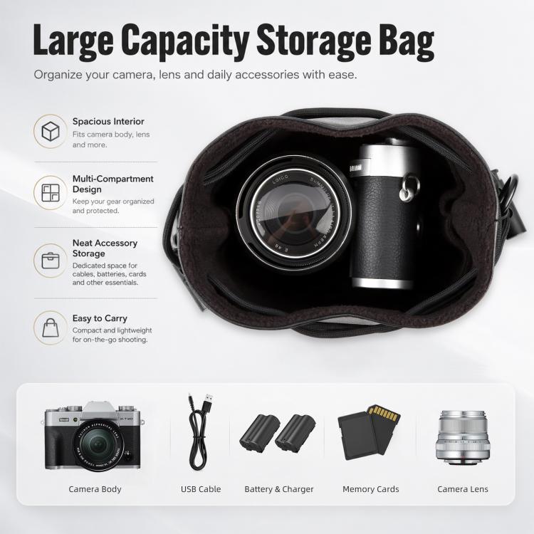 Borsa imbottita protettiva per fotocamere mirrorless e DSLR S
