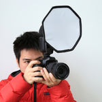 Softbox diffusore di luce flash morbido pieghevole stile ottagonale PULUZ da 20 cm, 20cm Octangle