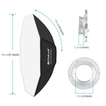 Diffusore per softbox parabolico ottagonale Speedlite Flash PULUZ da 95 cm, 95cm Octangle