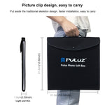 PULUZ 30 cm pieghevole portatile luce anulare illuminazione fotografica studio tenda da tiro kit con 6 colori fondali (nero, bianco, giallo, rosso, verde, blu), dimensioni da aperto: 31 cm x 31 cm x 32 cm, 30cm Box Kit