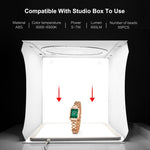 PULUZ Tappetino luminoso a LED senza ombre da 20 cm per box da studio fotografico, 20cm Shadowless Light