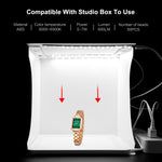 PULUZ Mini LED Fotografia Lampada a luce senza ombre Pannello Pad + Scatola per tenda da tiro in studio, Materiale acrilico, Area effettiva 20 cm x 20 cm, 20cm(2 LED) + Shadowless Light(RU), 20cm(2 LED) + Shadowless Light