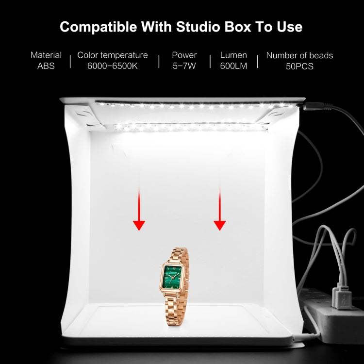 PULUZ Mini LED Fotografia Lampada a luce senza ombre Pannello Pad + Scatola per tenda da tiro in studio, Materiale acrilico, Area effettiva 20 cm x 20 cm, 20cm(2 LED) + Shadowless Light(RU), 20cm(2 LED) + Shadowless Light