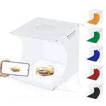 PULUZ Mini LED Fotografia Lampada a luce senza ombre Pannello Pad + Scatola per tenda da tiro in studio, Materiale acrilico, Area effettiva 20 cm x 20 cm, 20cm(2 LED) + Shadowless Light(RU), 20cm(2 LED) + Shadowless Light