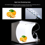PULUZ Mini LED Fotografia Lampada a luce senza ombre Pannello Pad + Scatola per tenda da tiro in studio, Materiale acrilico, Area effettiva 20 cm x 20 cm, 20cm(2 LED) + Shadowless Light(RU), 20cm(2 LED) + Shadowless Light