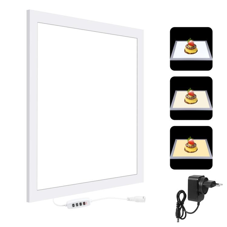 PULUZ 1000LM LED Acrilico No Polare Oscuramento Luce Senza Ombre con Interruttore per Scatola da Studio Fotografico da 40 cm, Light(US), Light(UK), Light(EU), Light(AU), Light (JP PSE Certified)
