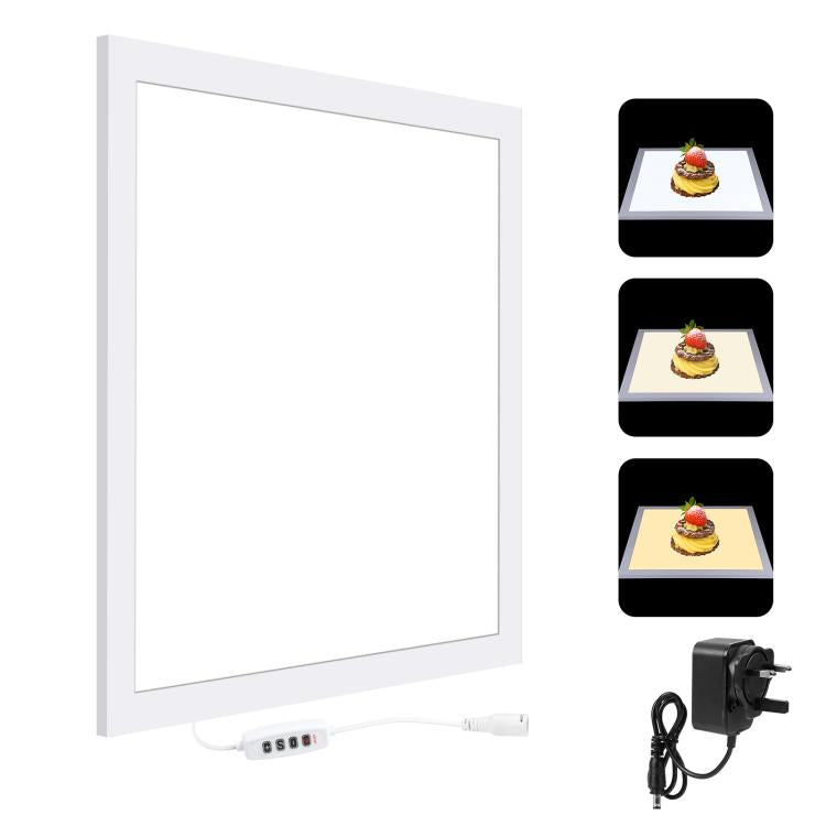 PULUZ 1000LM LED Acrilico No Polare Oscuramento Luce Senza Ombre con Interruttore per Scatola da Studio Fotografico da 40 cm, Light(US), Light(UK), Light(EU), Light(AU), Light (JP PSE Certified)