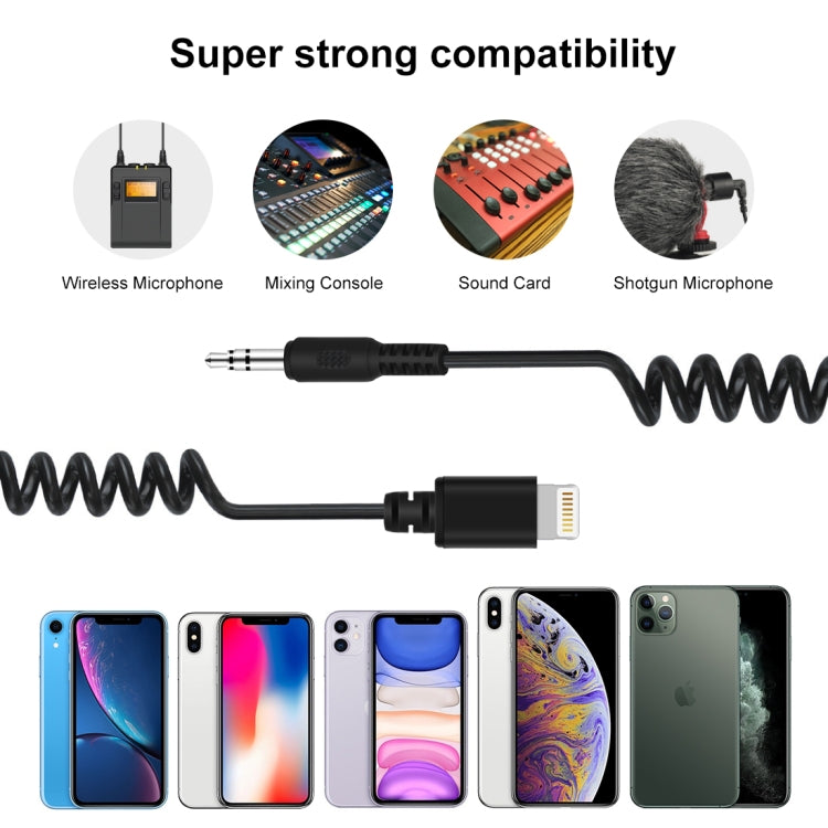 Adattatore audio 3,5 mm TRRS a 8 pin per iPhone