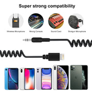 Adattatore audio 3,5 mm TRRS maschio a 8 pin maschio per iPhone