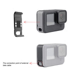 PULUZ Copertura interfaccia laterale batteria in metallo per GoPro HERO12 Nero /11 Nero /10 Nero /9 Nero, Metal Plastic Side Cover