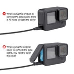 PULUZ Copertura interfaccia laterale batteria in metallo per GoPro HERO12 Nero /11 Nero /10 Nero /9 Nero, Metal Plastic Side Cover