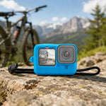 Custodia in silicone per GoPro HERO9/10/11/12 con cinturino da po