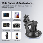 PULUZ Supporto a Ventosa per Auto con Vite, Adattatore per Montaggio su Treppiede e Custodia per GoPro Hero11 Nero / HERO10 Nero /9 Nero /8 Nero /7 /6 /5 /5 Sessione /4 Sessione /4 /3+ /3 /2 /1, DJI Osmo Action e altre action camera, Sucker Mount