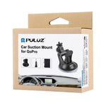 PULUZ Supporto a Ventosa per Auto con Vite, Adattatore per Montaggio su Treppiede e Custodia per GoPro Hero11 Nero / HERO10 Nero /9 Nero /8 Nero /7 /6 /5 /5 Sessione /4 Sessione /4 /3+ /3 /2 /1, DJI Osmo Action e altre action camera, Sucker Mount