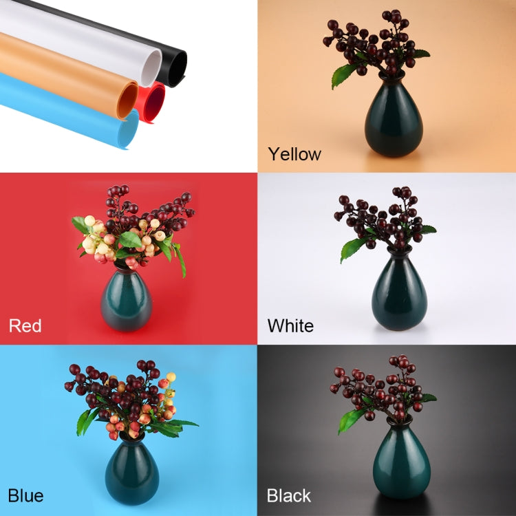 Kit di carta in PVC per sfondo fotografico PULUZ per scatola da tenda da studio, dimensioni: 121 cm x 58 cm, Backdrop 60cm(Blue), Backdrop 60cm(Red), Backdrop 60cm(B), Backdrop 60cm(Y), Backdrop 60cm(W)
