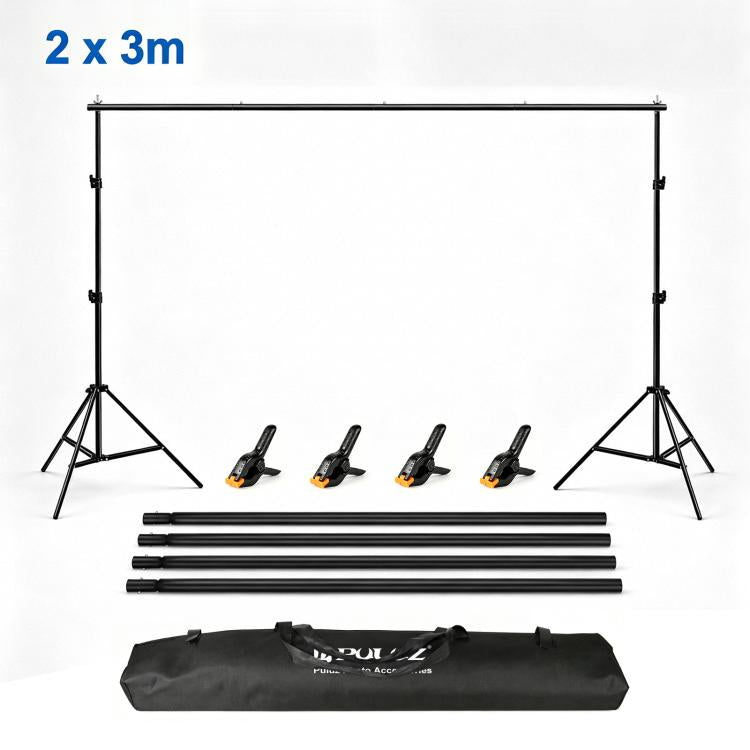 Supporto per fondale fotografico da studio, 2 x 3 m, rinforzato, con traversa e staffa., 2 x 3m Thickened