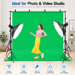 Supporto per fondale fotografico da studio, 2 x 3 m, rinforzato, con traversa e staffa., 2 x 3m Thickened
