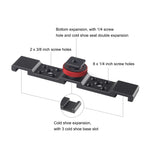 Supporto per staffa per pattino freddo a tre teste PULUZ, Three-head Mount