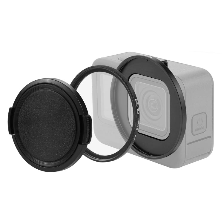 Filtro UV 52 mm con anello adattatore per GoPro Nero