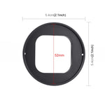 PULUZ Filtro obiettivo UV da 52 mm per GoPro HERO12 Nero/11 Nero/10 Nero/9 Nero, con Anello Adattatore, UV Filter