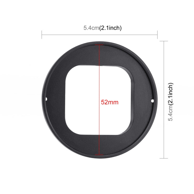 PULUZ Filtro obiettivo UV da 52 mm per GoPro HERO12 Nero/11 Nero/10 Nero/9 Nero, con Anello Adattatore, UV Filter