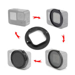 PULUZ Filtro obiettivo UV da 52 mm per GoPro HERO12 Nero/11 Nero/10 Nero/9 Nero, con Anello Adattatore, UV Filter