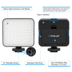 PULUZ 64 LED 5W Luce di riempimento per giunzioni video per fotocamera/videocamera, 64 LED