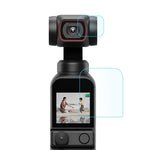 PULUZ 9H 2.5D HD Protezione per lenti in vetro temperato + Pellicola per schermo per DJI OSMO Pocket 2, For DJI OSMO Pocket 2