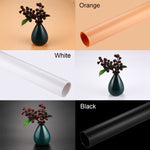 Kit di carta in PVC per fondali fotografici PULUZ per box tenda da studio, dimensioni: 156 cm x 80 cm, Backdrop 80cm (Black), Backdrop 80cm(Orange), Backdrop 80cm(White)