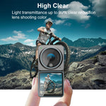 PULUZ Obiettivo 3 in 1 + Display LCD anteriore e posteriore Pellicola in vetro temperato 9H 2.5D per DJI Action 2, Lens Screen Film