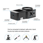 Gabbia in lega di alluminio CNC PULUZ per DJI Action 2, Aluminum Cage (Black), Aluminum Cage (Titanium Color)