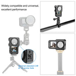Gabbia in lega di alluminio CNC PULUZ per DJI Action 2, Aluminum Cage (Black), Aluminum Cage (Titanium Color)