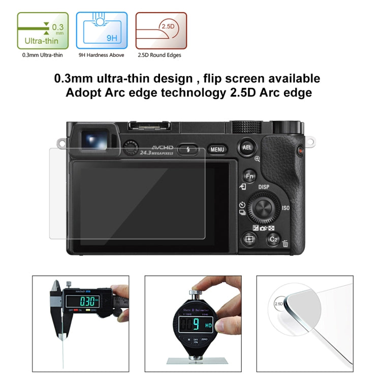 Compatibile con Sony A5000 / A6400 / A6300 / A3000 / NEX-7/ NEX-6 / NEX-5N / NEX-3N / NEX5C / NEX-C3 / NEX-5T / H400, Panasonic W850K, Olympus TG850 / TG860 / TG870 PM2 /EPL5/EPL6, For A6000