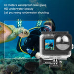PULUZ Custodia protettiva impermeabile da 40 m con fibbia, supporto di base e vite per GoPro HERO12 Black /11 Black /11 Black Mini /10 Black /9 Black Max Lens Mod, For GoPro Hero11 Black / HERO10 Black