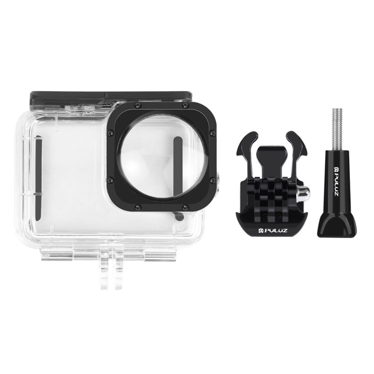 PULUZ Custodia protettiva impermeabile da 40 m con fibbia, supporto di base e vite per GoPro HERO12 Black /11 Black /11 Black Mini /10 Black /9 Black Max Lens Mod, For GoPro Hero11 Black / HERO10 Black