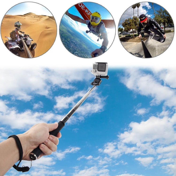 Monopiede selfie portatile estensibile PULUZ per GoPro Hero11 Black / HERO10 Black / HERO9 Black /HERO8 / HERO7 /6 /5 /5 Session /4 Session /4 /3+ /3 /2 /1, Insta360 ONE R, DJI Osmo Action e altriAction camera, lunghezza: 22,5-80 cm, Length: 22.5-100cm