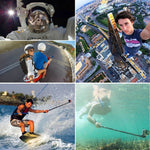 Monopiede selfie portatile estensibile PULUZ per GoPro Hero11 Black / HERO10 Black / HERO9 Black /HERO8 / HERO7 /6 /5 /5 Session /4 Session /4 /3+ /3 /2 /1, Insta360 ONE R, DJI Osmo Action e altriAction camera, lunghezza: 22,5-80 cm, Length: 22.5-100cm