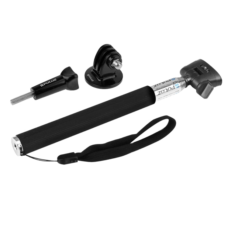 Monopiede selfie portatile estensibile PULUZ per GoPro Hero11 Black / HERO10 Black / HERO9 Black /HERO8 / HERO7 /6 /5 /5 Session /4 Session /4 /3+ /3 /2 /1, Insta360 ONE R, DJI Osmo Action e altriAction camera, lunghezza: 22,5-80 cm, Length: 22.5-100cm