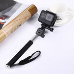 Monopiede selfie portatile estensibile PULUZ per GoPro Hero11 Black / HERO10 Black / HERO9 Black /HERO8 / HERO7 /6 /5 /5 Session /4 Session /4 /3+ /3 /2 /1, Insta360 ONE R, DJI Osmo Action e altriAction camera, lunghezza: 22,5-80 cm, Length: 22.5-100cm