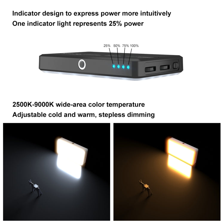 Luce LED 120 LED 2500K-9000K con filtri e batteria