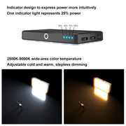 Luce LED 120 LED 2500K-9000K con filtri e batteria