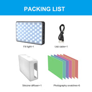 Luce LED 120 LED 2500K-9000K con filtri e batteria