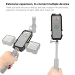 PULUZ Telaio Protettivo per Gabbia Rig con Supporti per Scarpe Fredde e Adattatore per Treppiede Pieghevole Magnetico per Insta360 ONE X2, Cage For Insta360 ONE X2